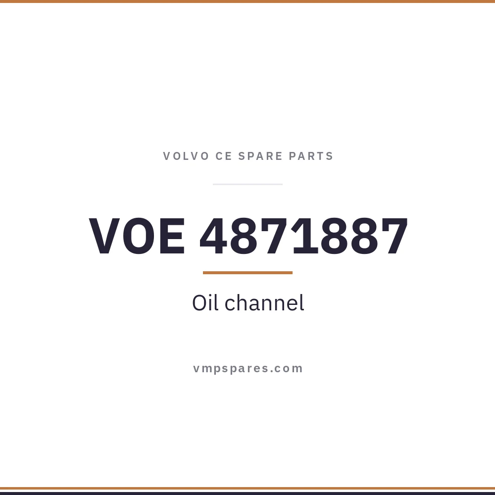 VOE 4871887 – Oil channel