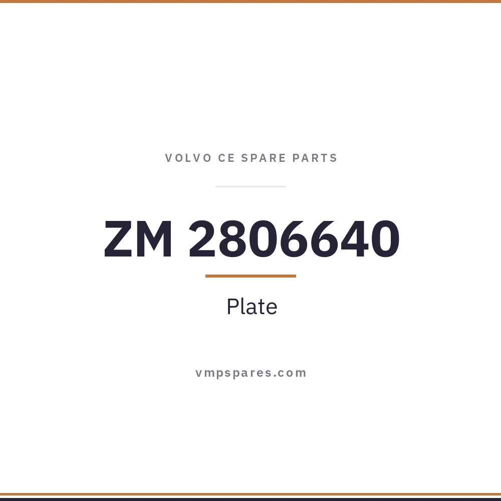 ZM 2806640 – Plate