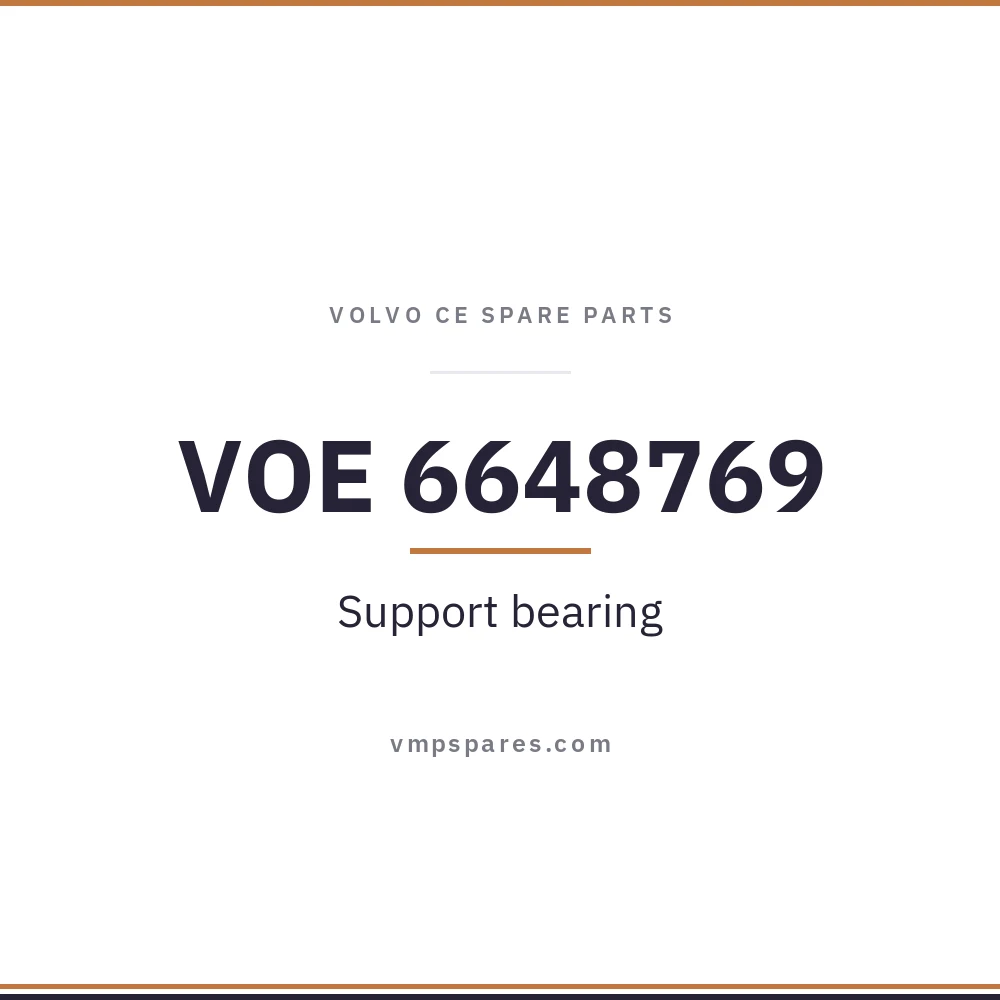 VOE 6648769 – Support bearing