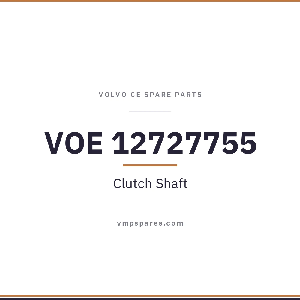 VOE 12727755 – Clutch Shaft