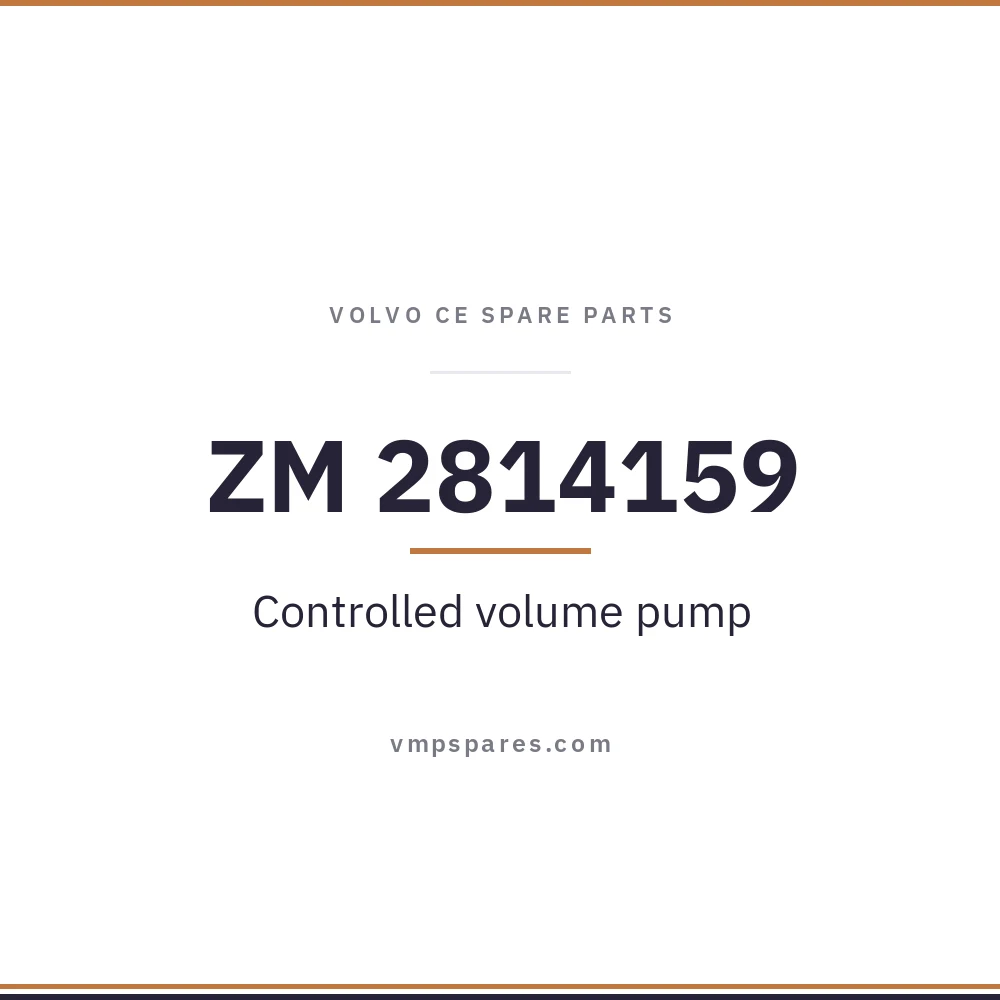 ZM 2814159 – Controlled volume pump