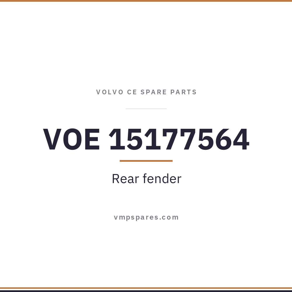 VOE 15177564 – Rear fender