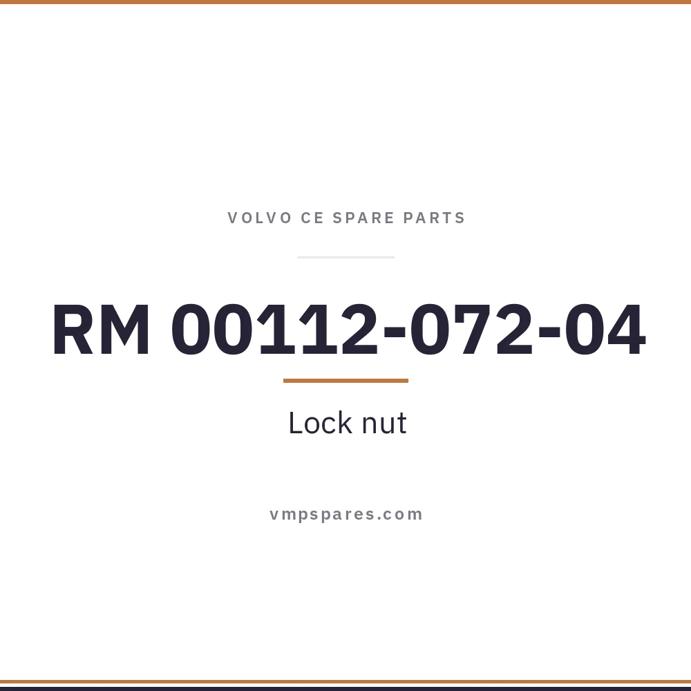 RM 00112-072-04 – Lock nut