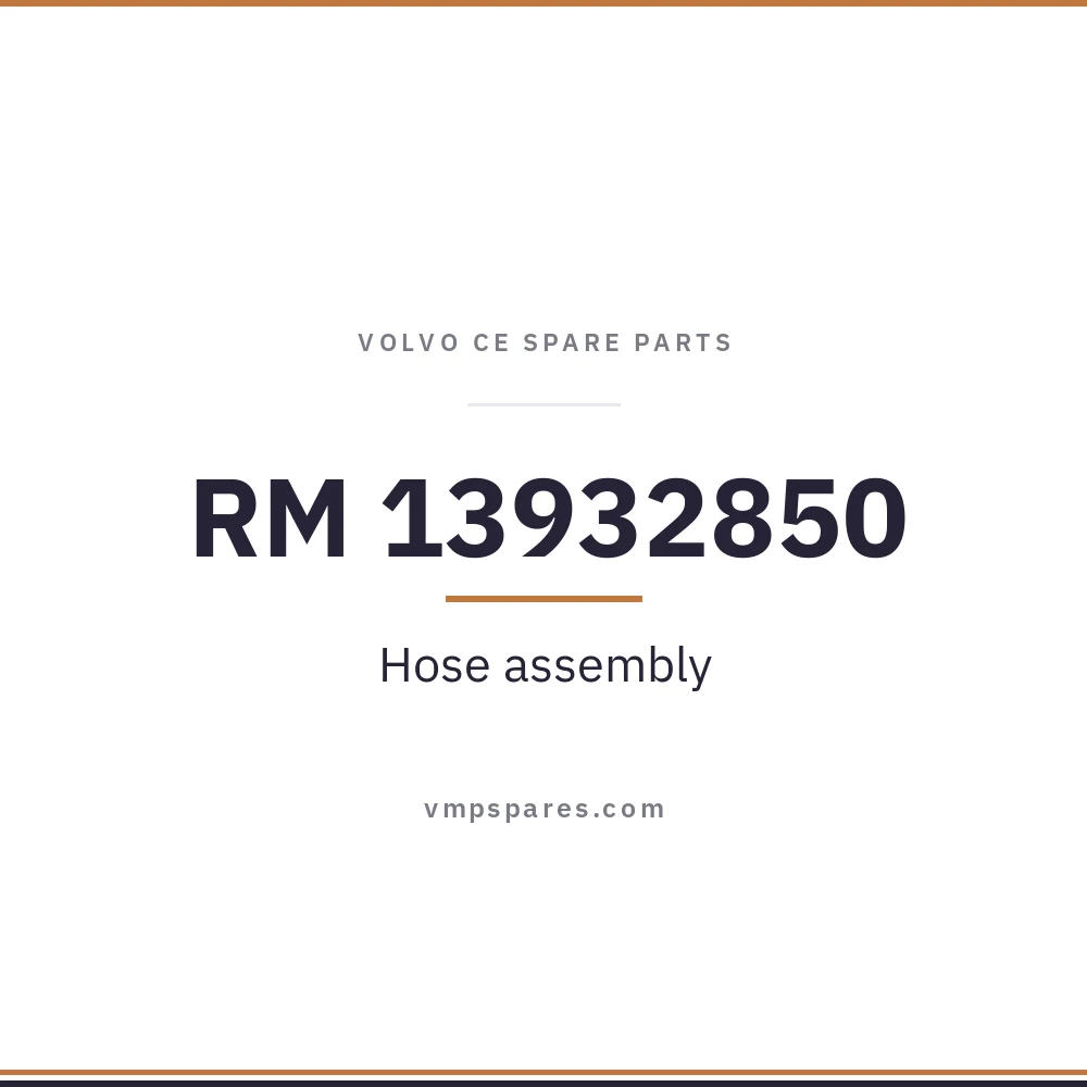 RM 13932850 – Hose assembly