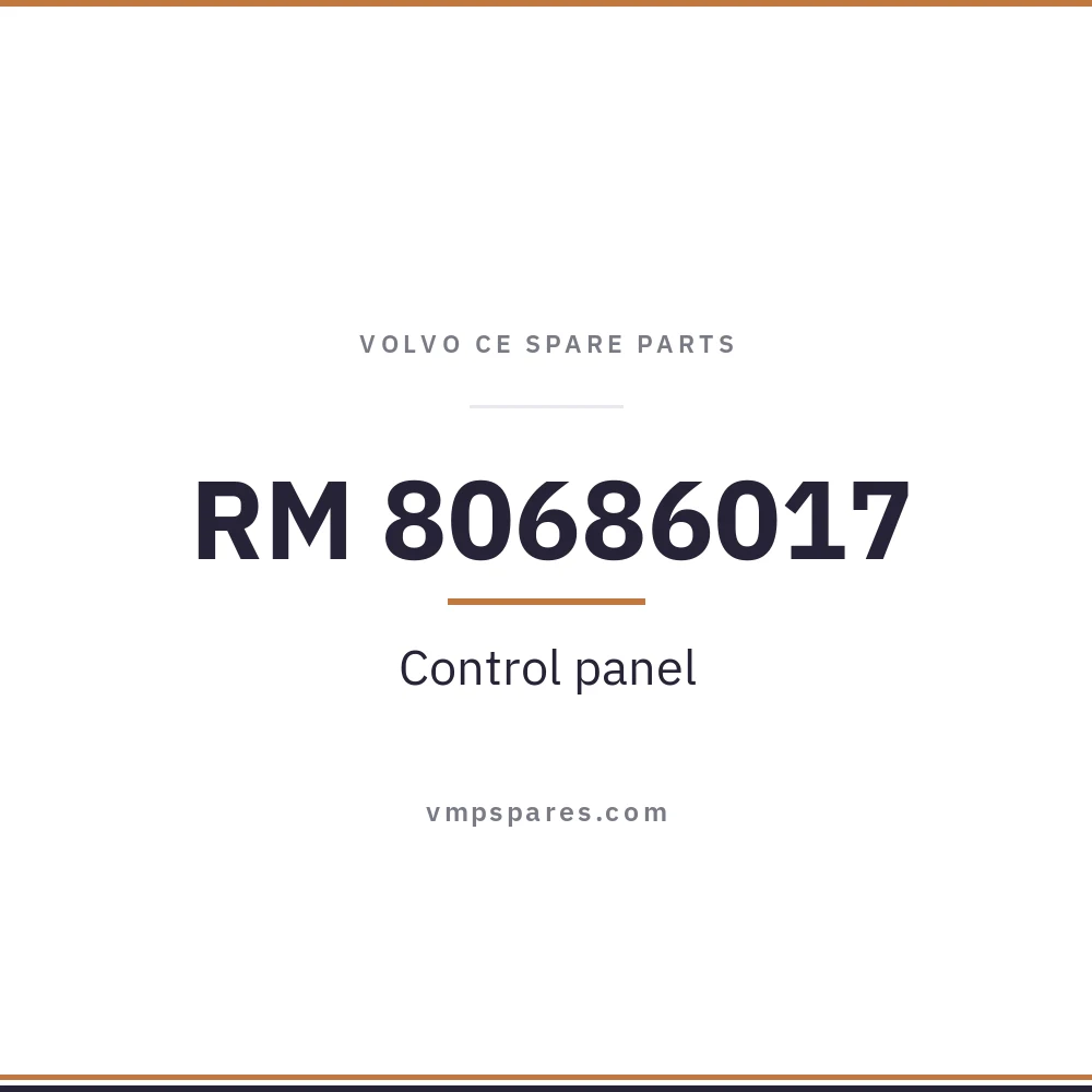 RM 80686017 – Control panel