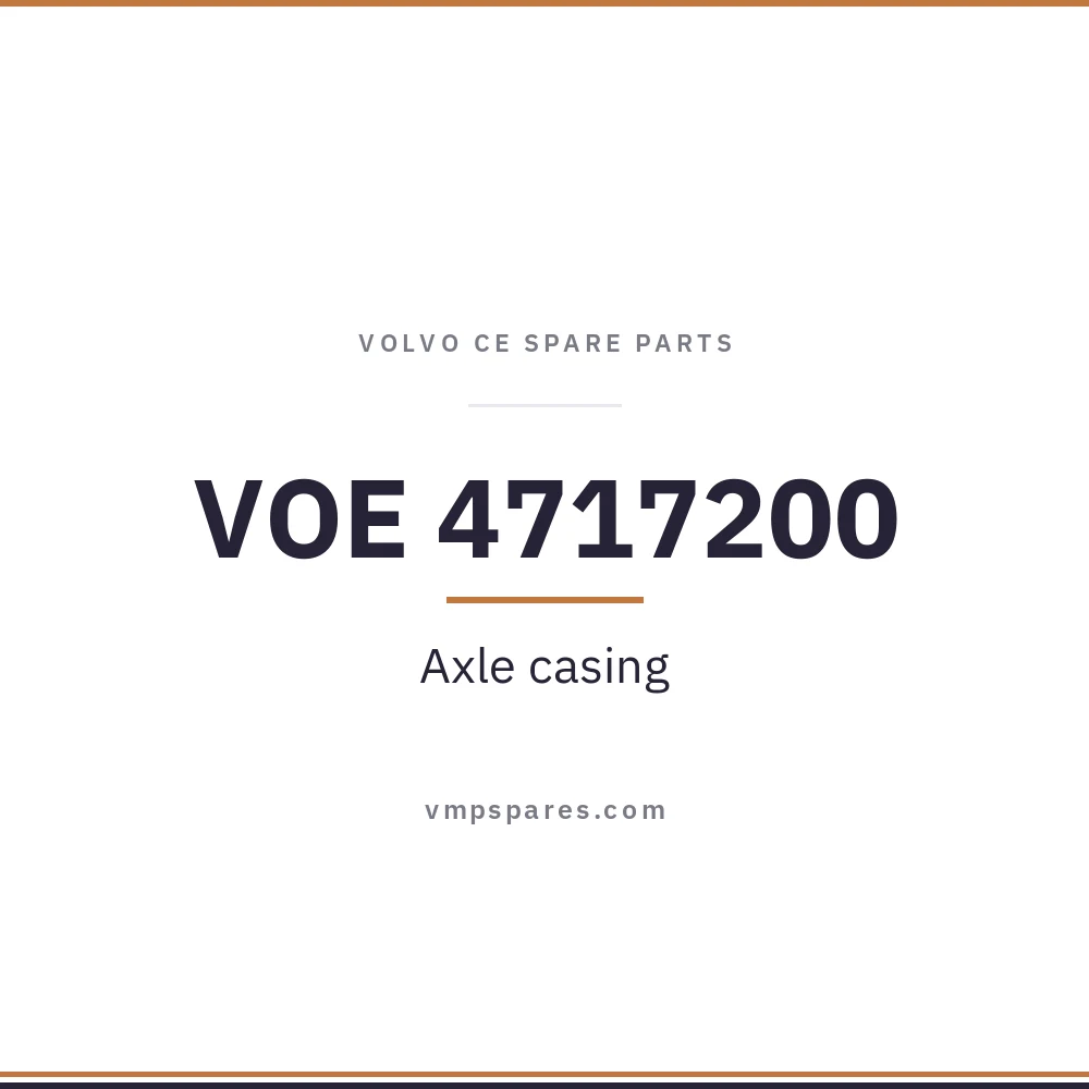 VOE 4717200 – Axle casing