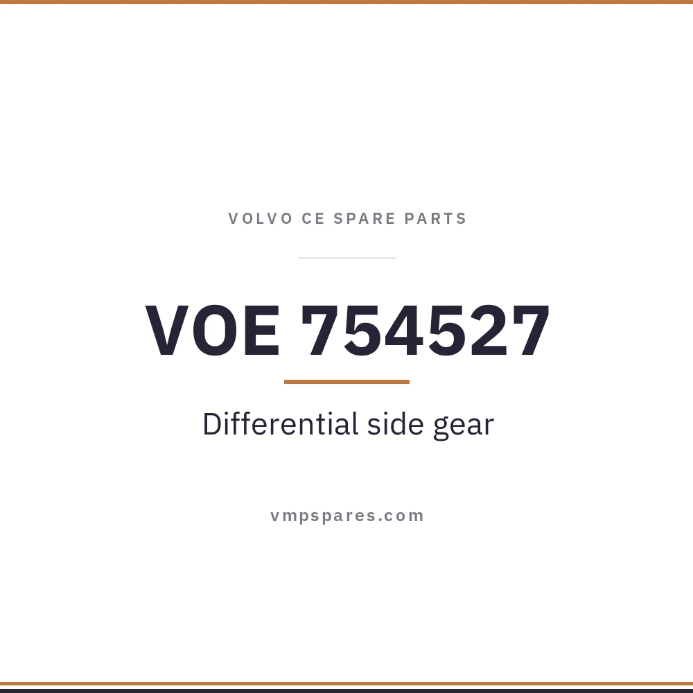 VOE 754527 – Differential side gear