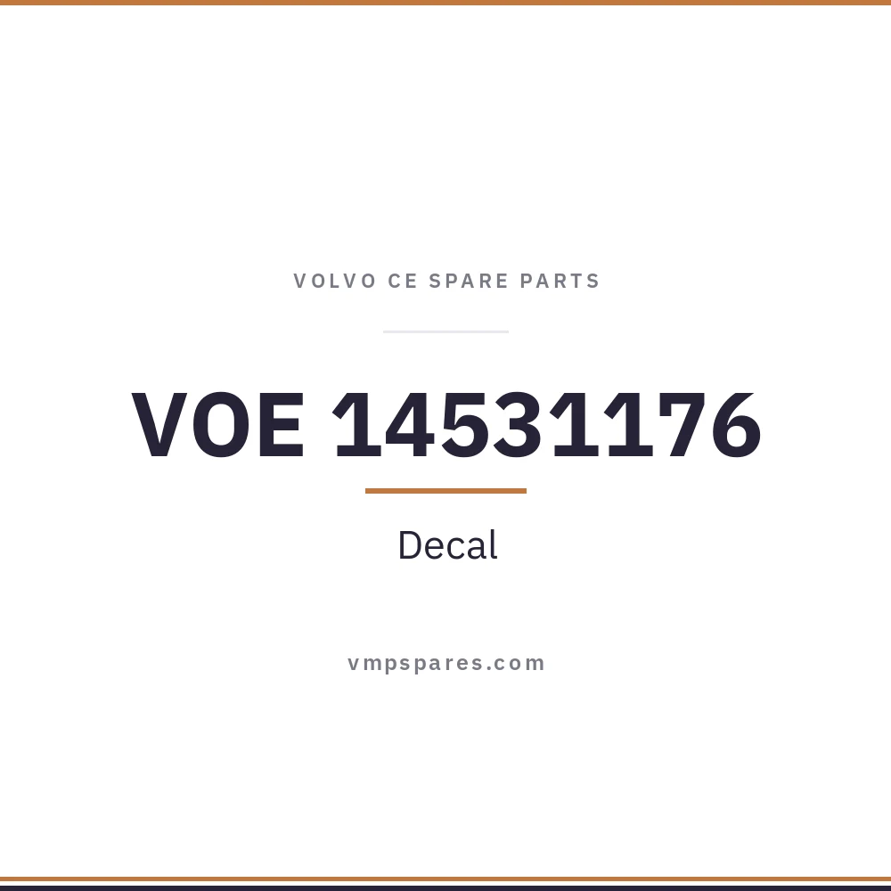 VOE 14531176 – Decal