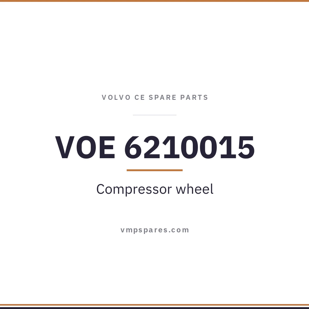 VOE 6210015 – Compressor wheel