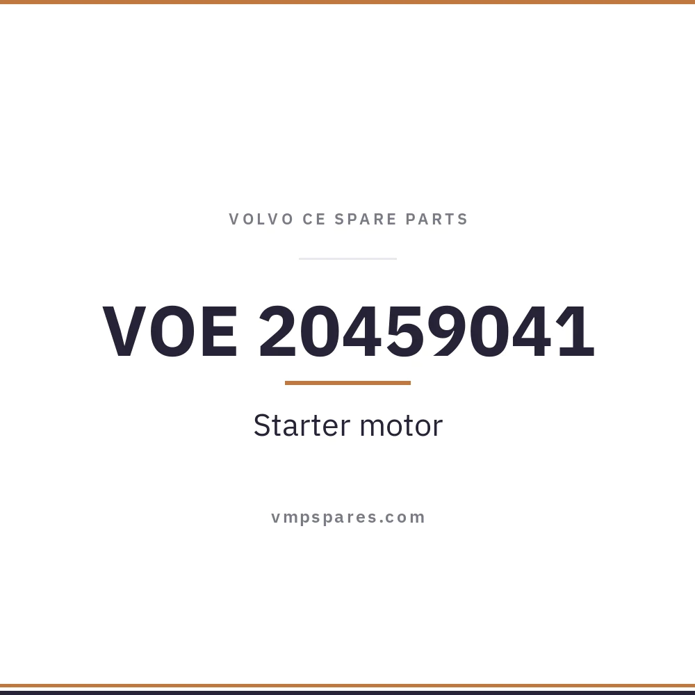 VOE 20459041 – Starter motor