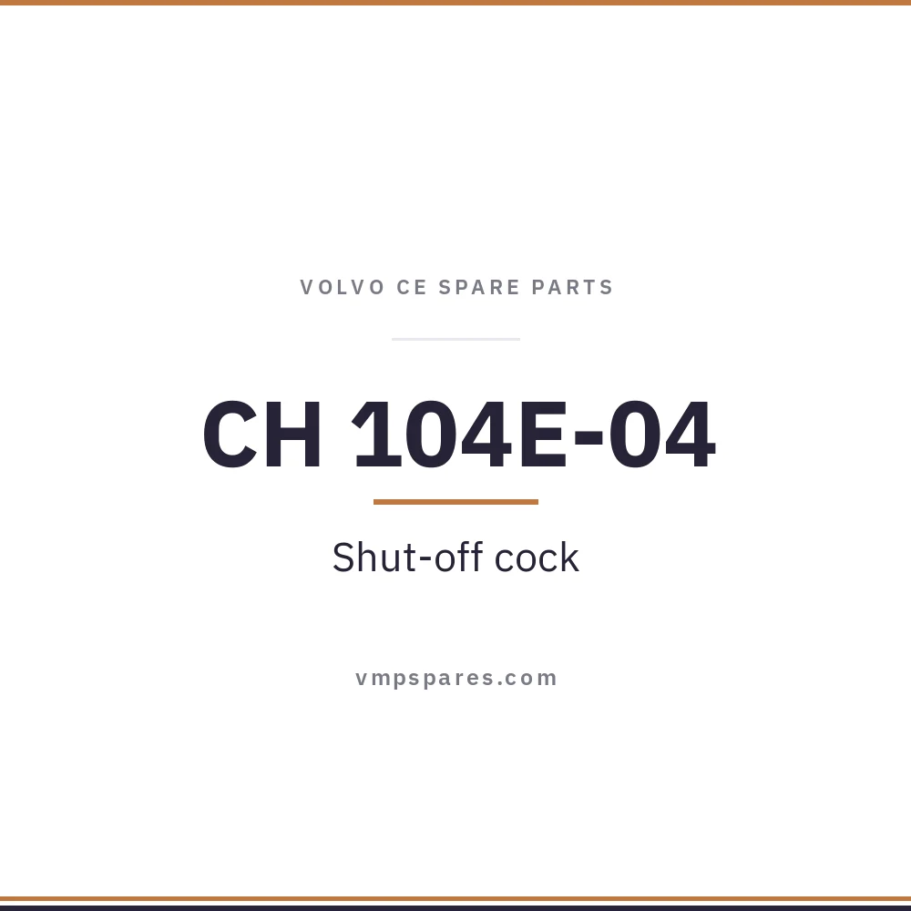 CH 104E-04 – Shut-off cock