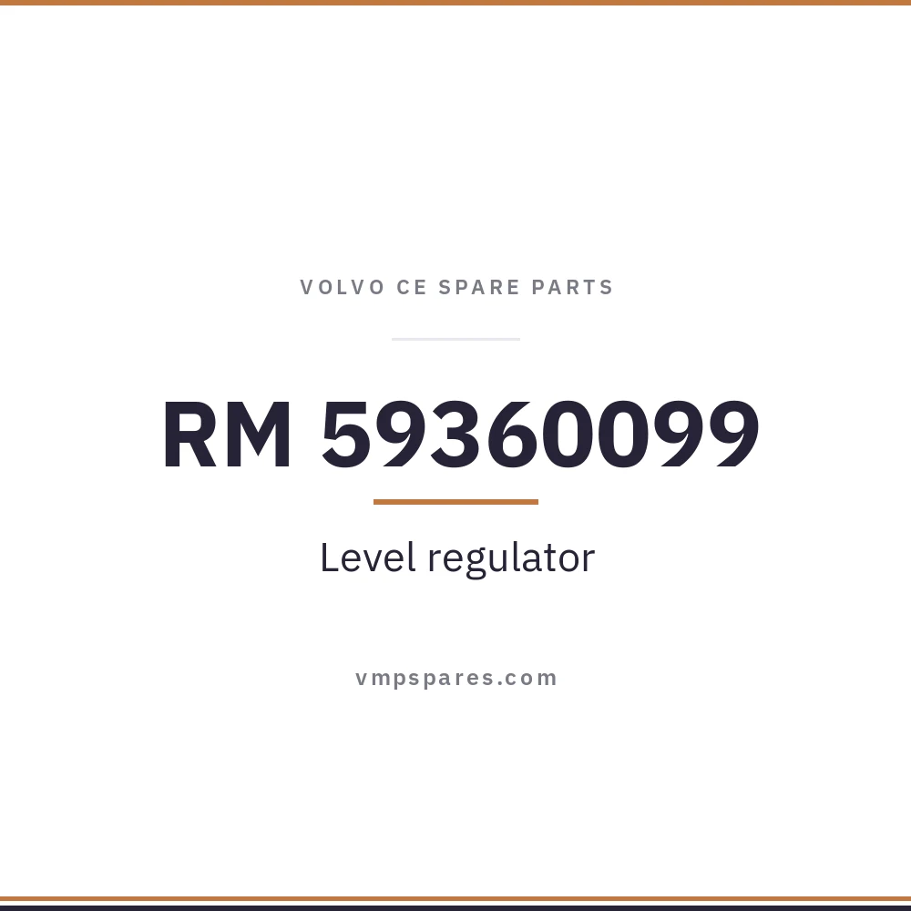 RM 59360099 – Level regulator