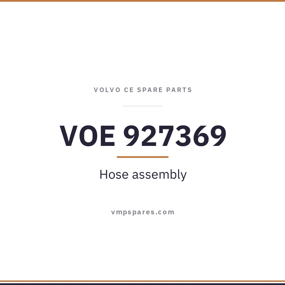VOE 927369 – Hose assembly