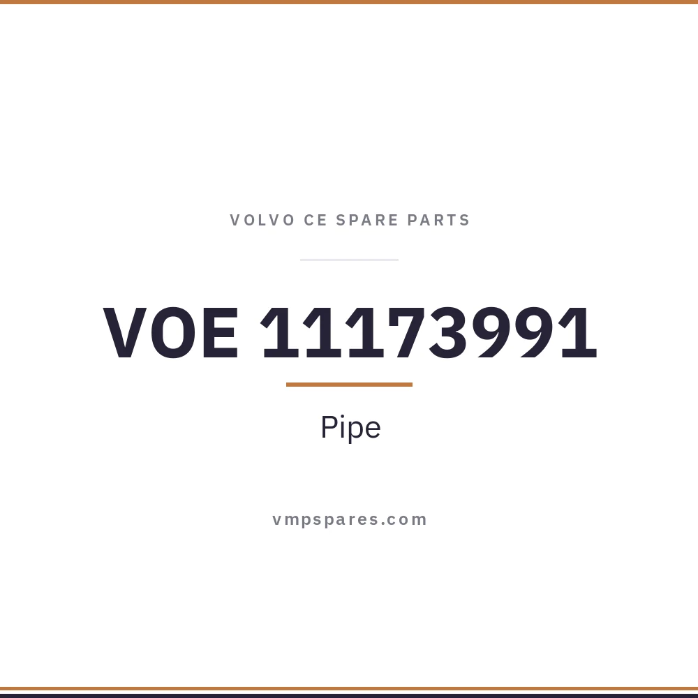 VOE 11173991 – Pipe