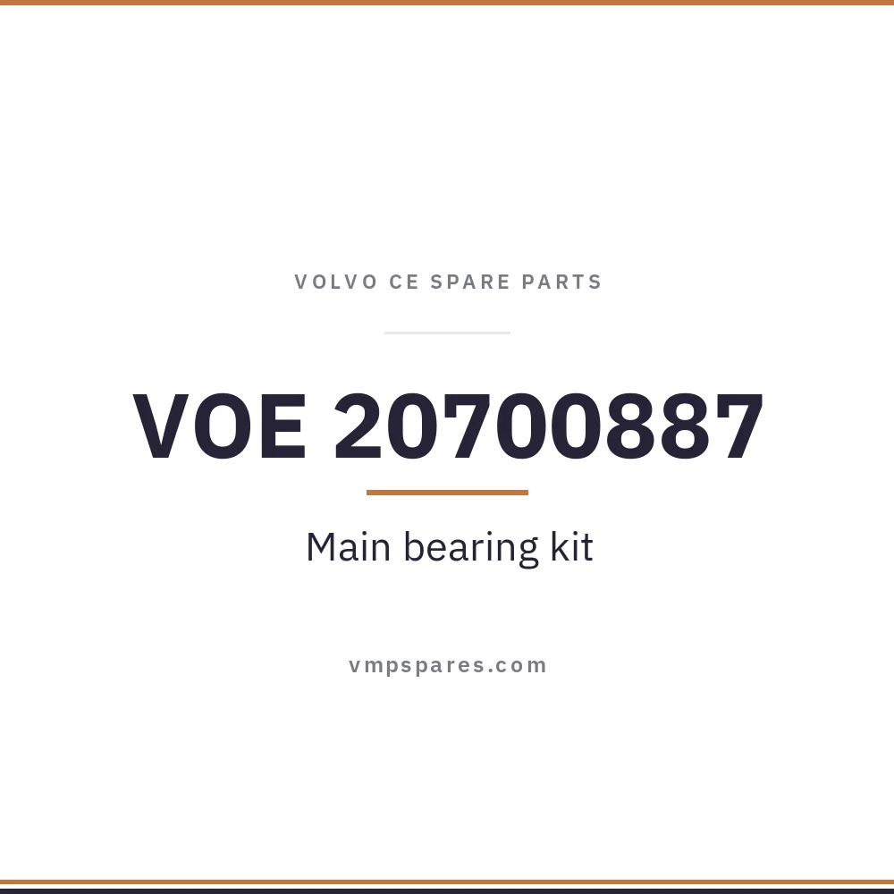 VOE 20700887 – Main bearing kit