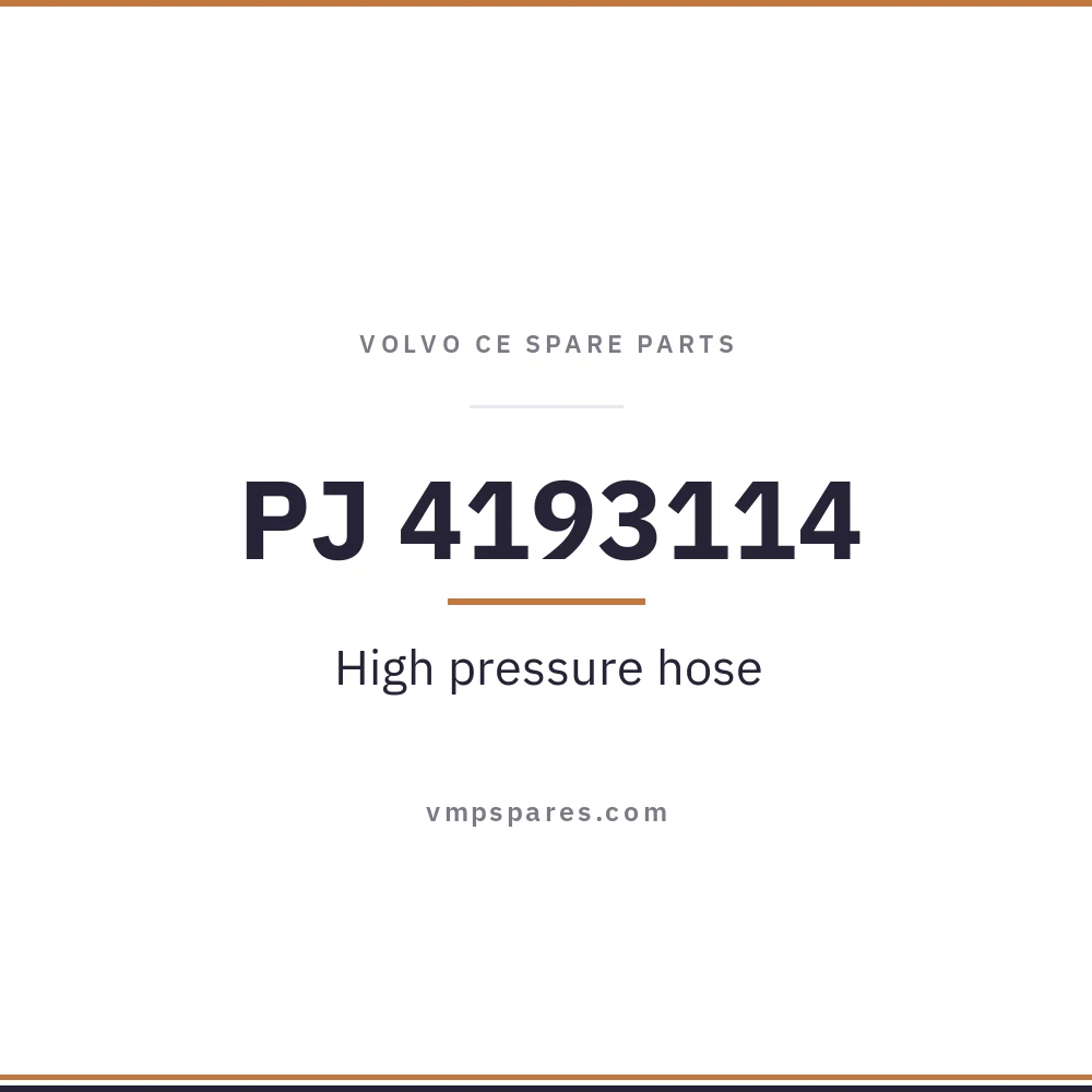PJ 4193114 – High pressure hose