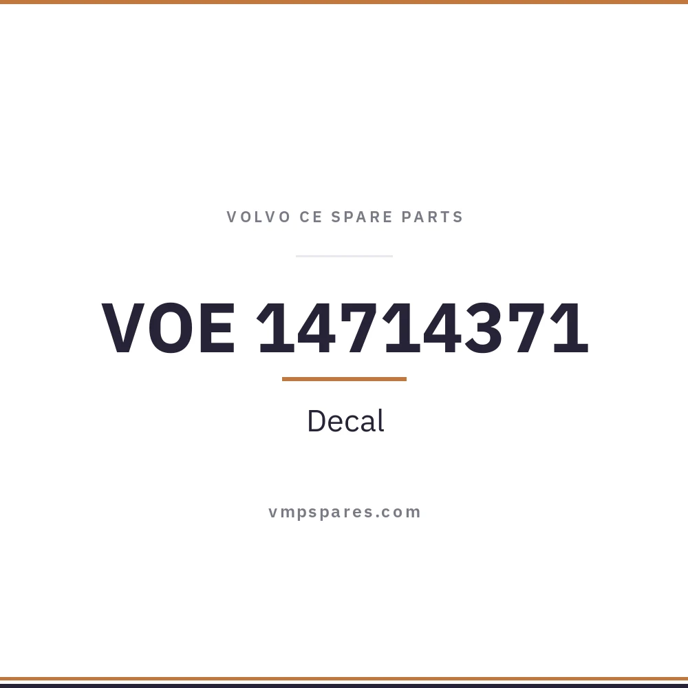 VOE 14714371 – Decal