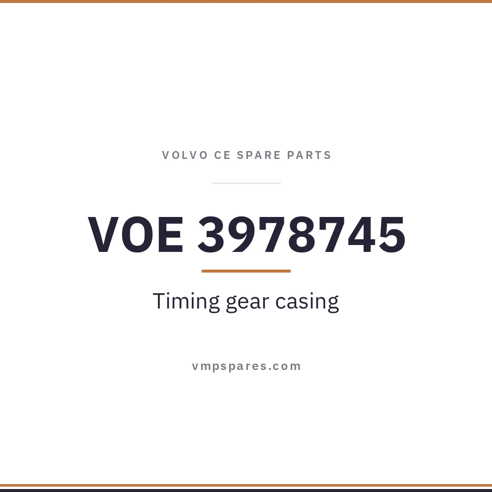 VOE 3978745 – Timing gear casing