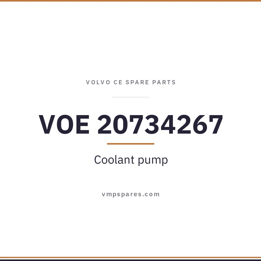 VOE 20734267 – Coolant pump