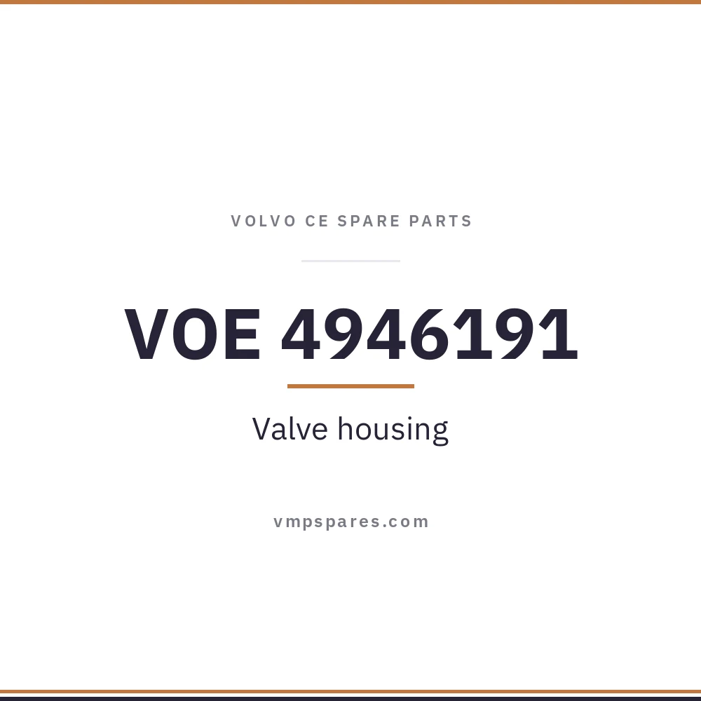 VOE 4946191 – Valve housing