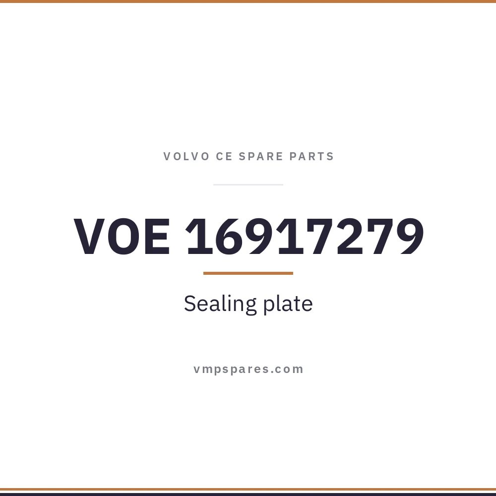 VOE 16917279 – Sealing plate