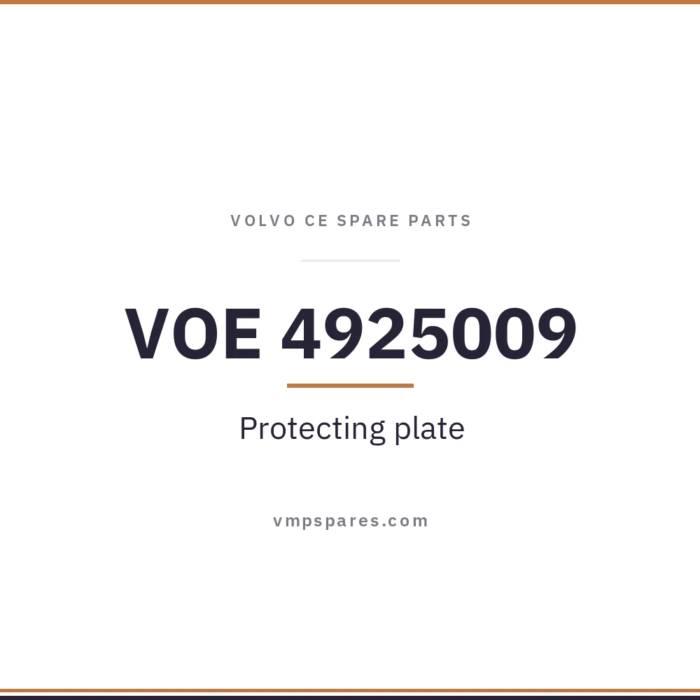 VOE 4925009 – Protecting plate