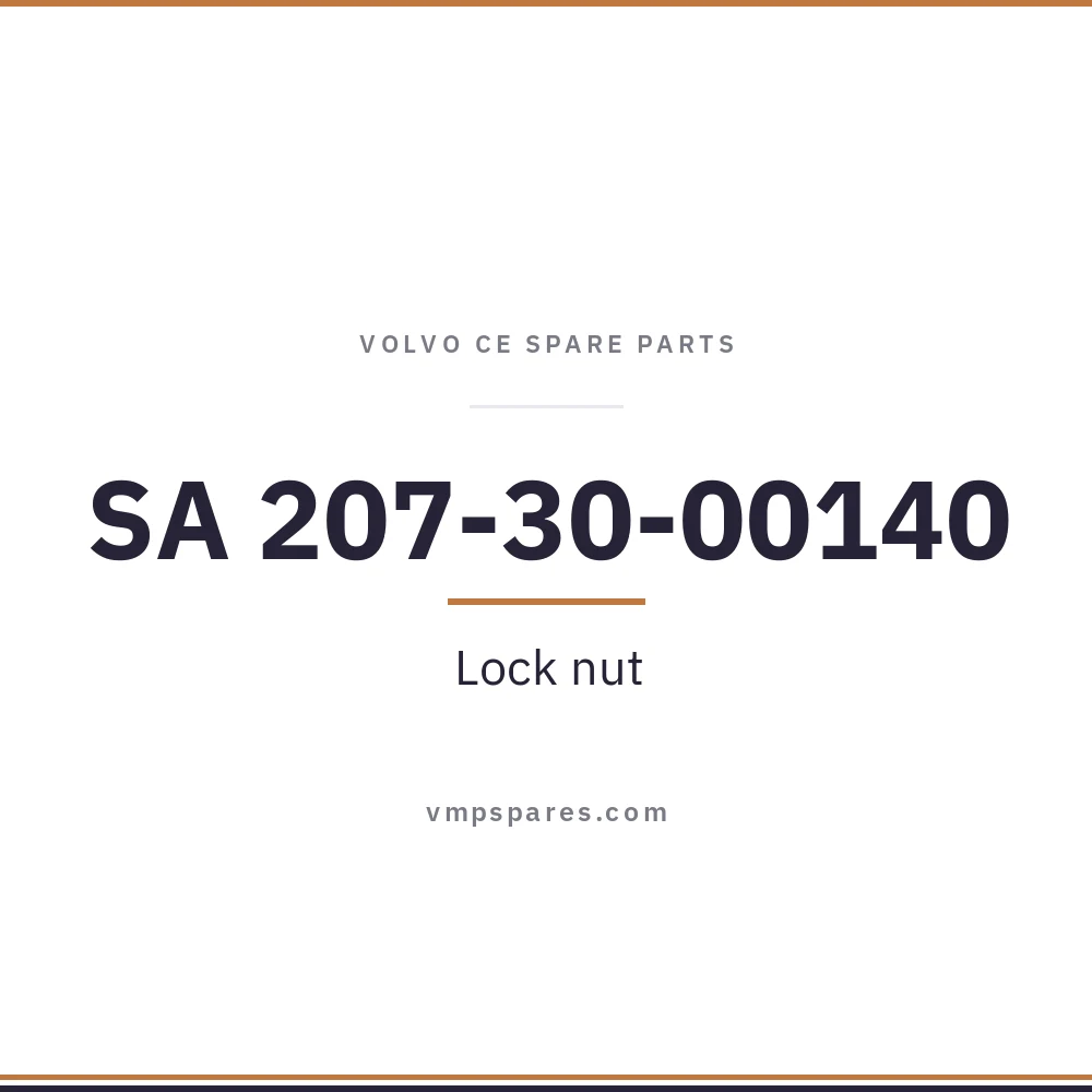 SA 207-30-00140 – Lock nut
