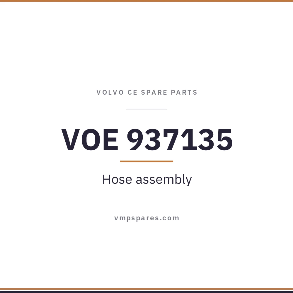 VOE 937135 – Hose assembly