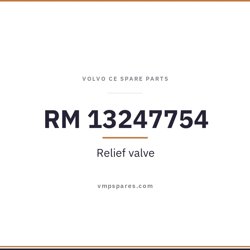 RM 13247754 – Relief valve
