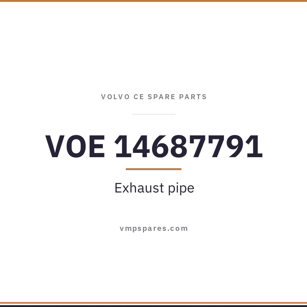 VOE 14687791 – Exhaust pipe