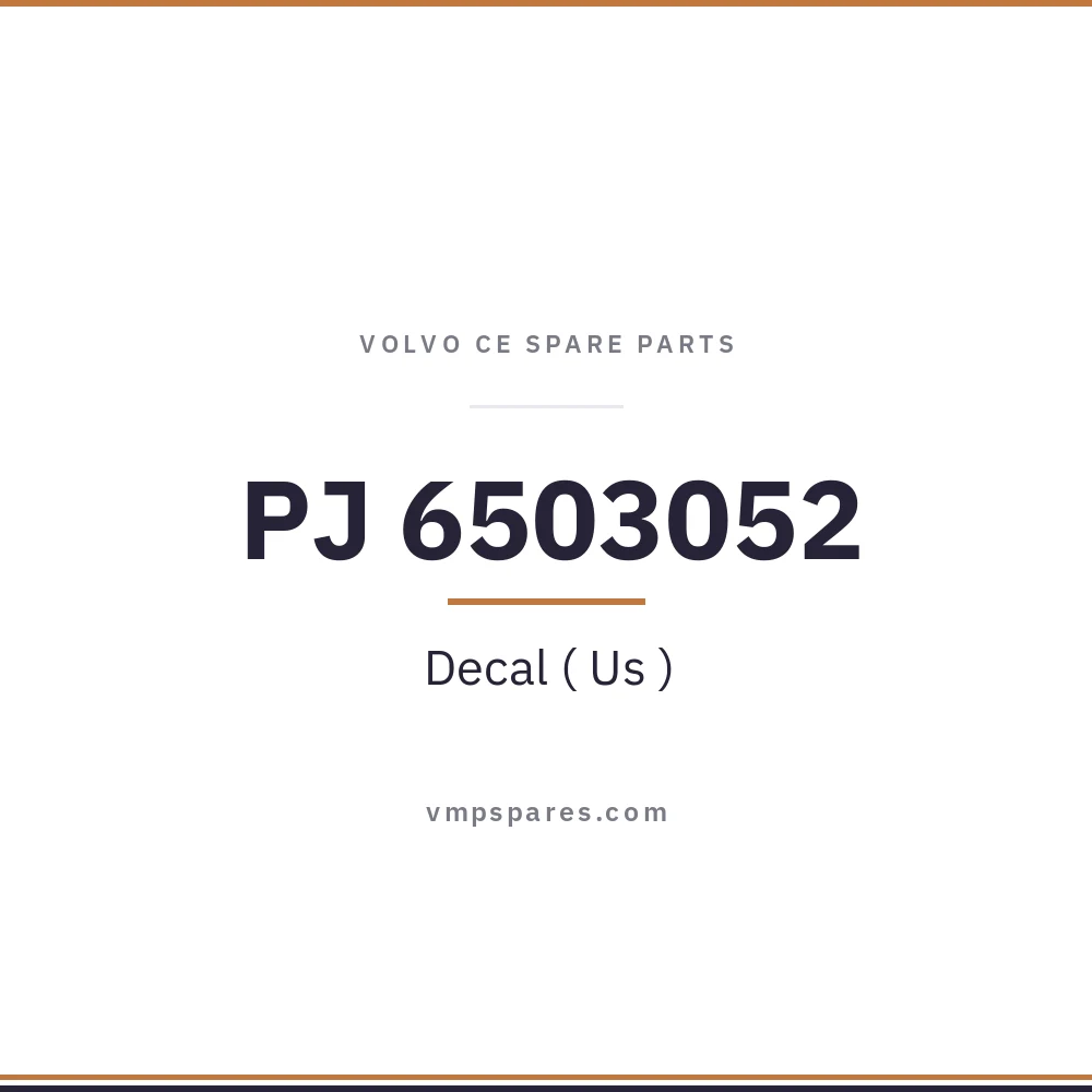 PJ 6503052 – Decal ( Us )