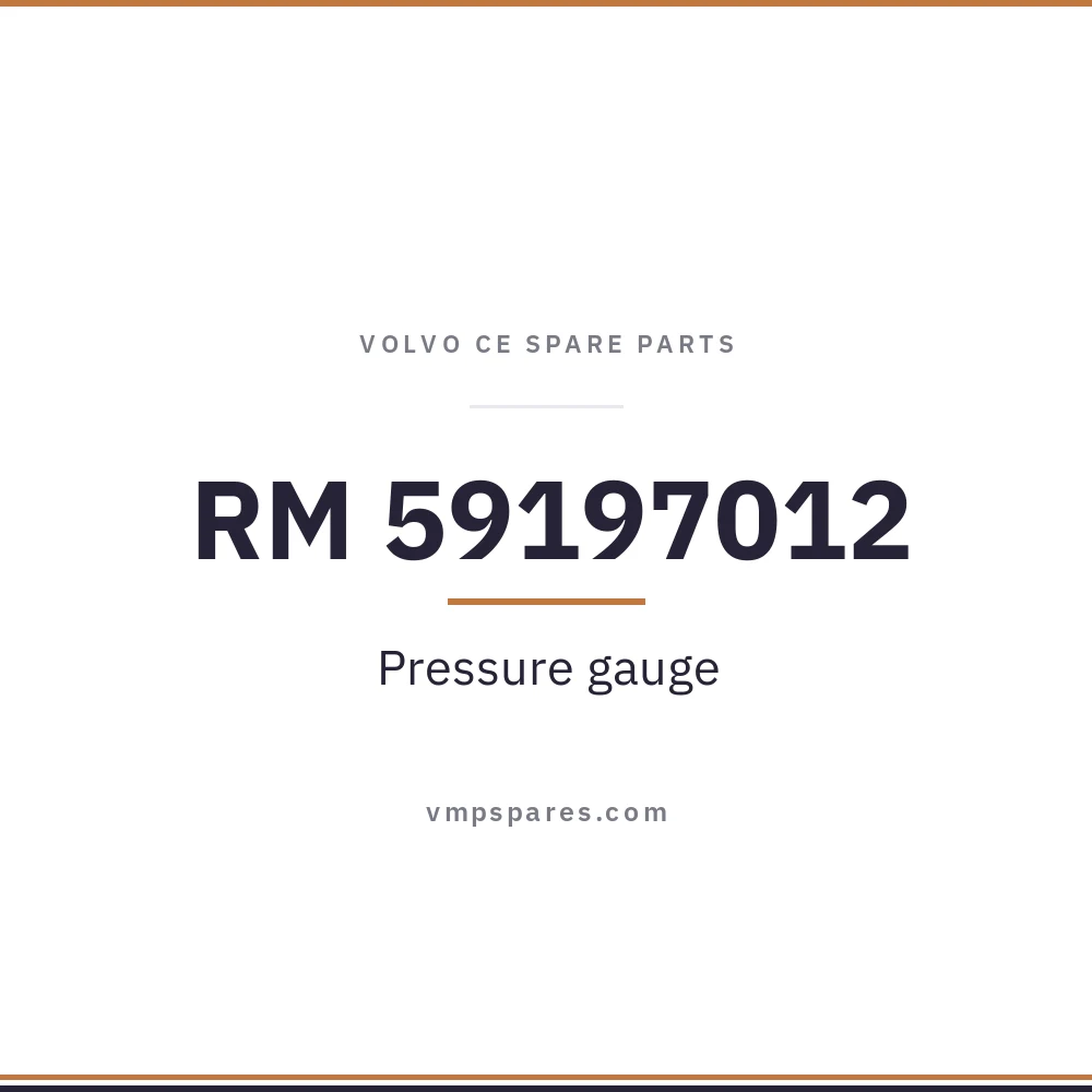 RM 59197012 – Pressure gauge