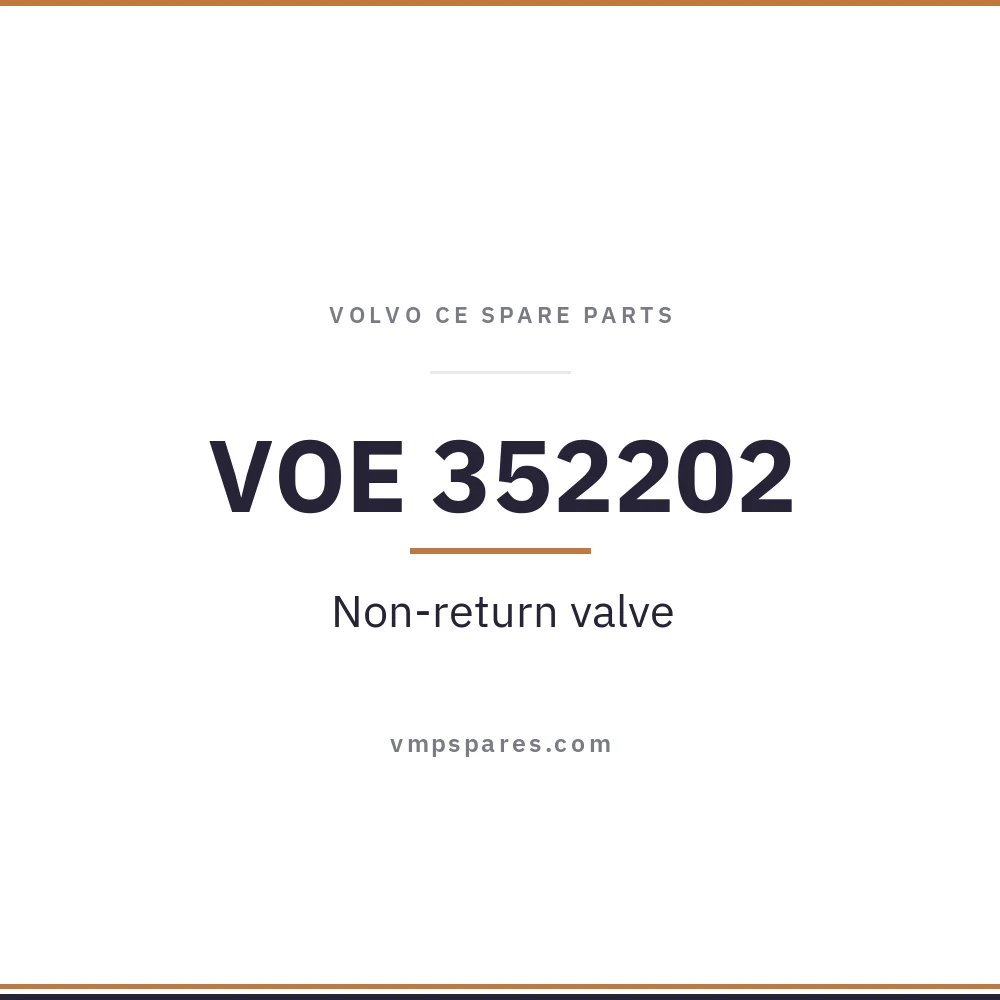VOE 352202 – Non-return valve