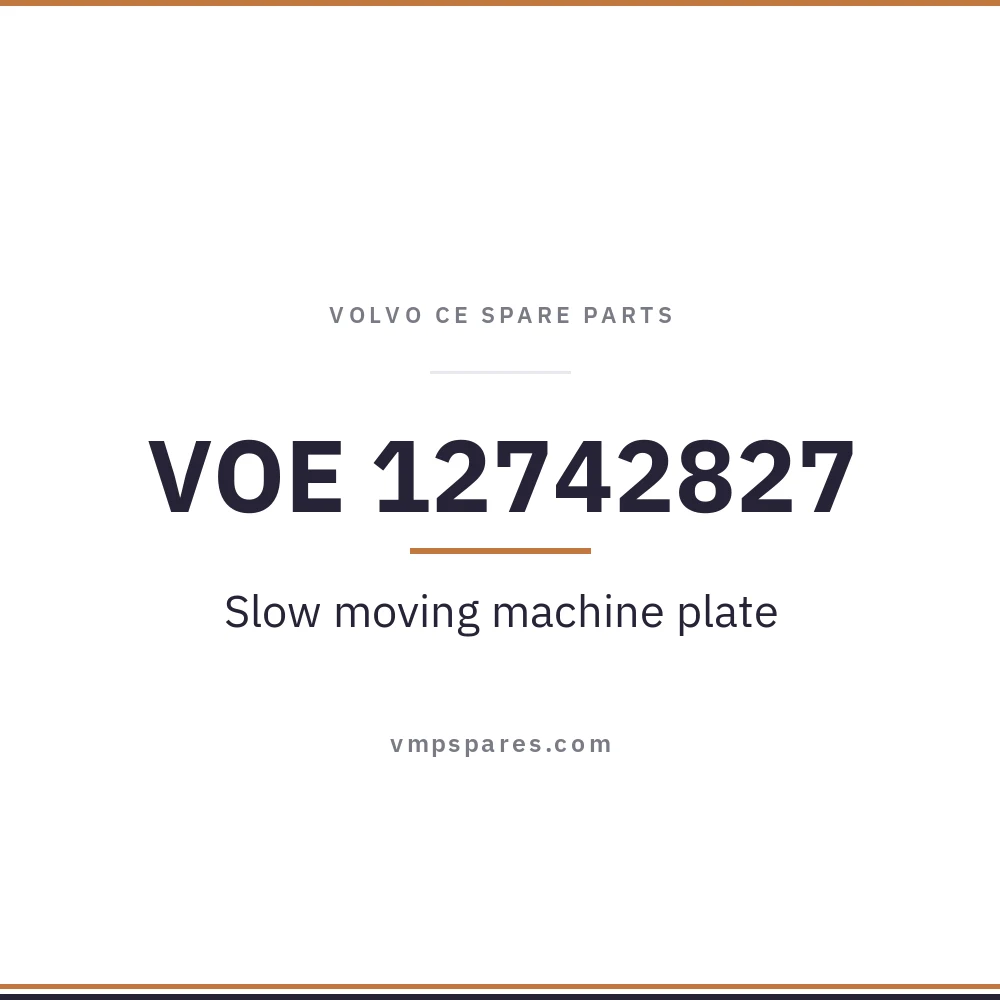 VOE 12742827 – Slow moving machine plate