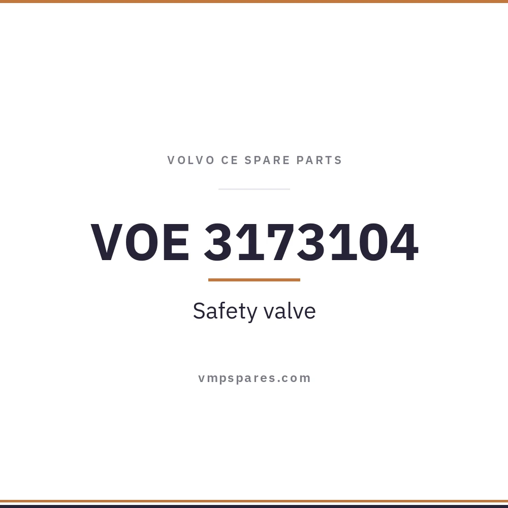 VOE 3173104 – Safety valve