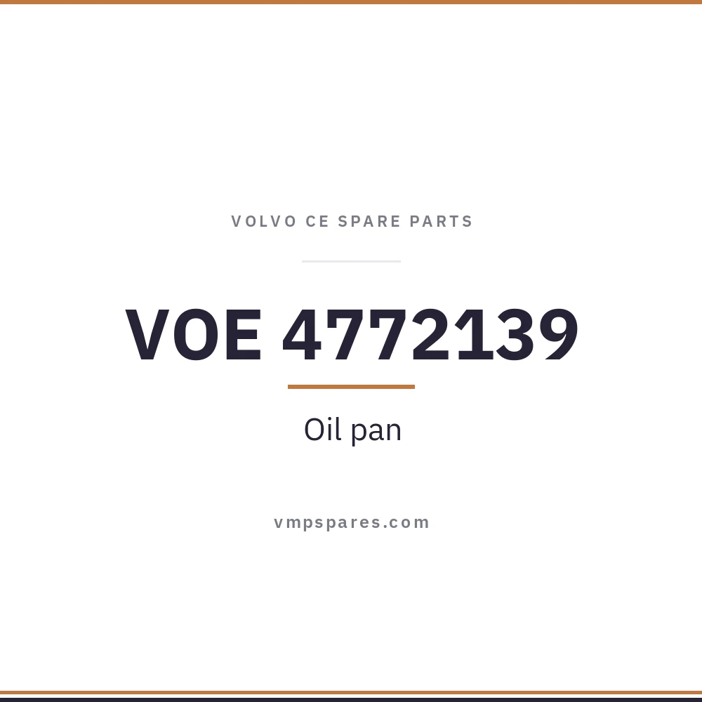 VOE 4772139 – Oil pan