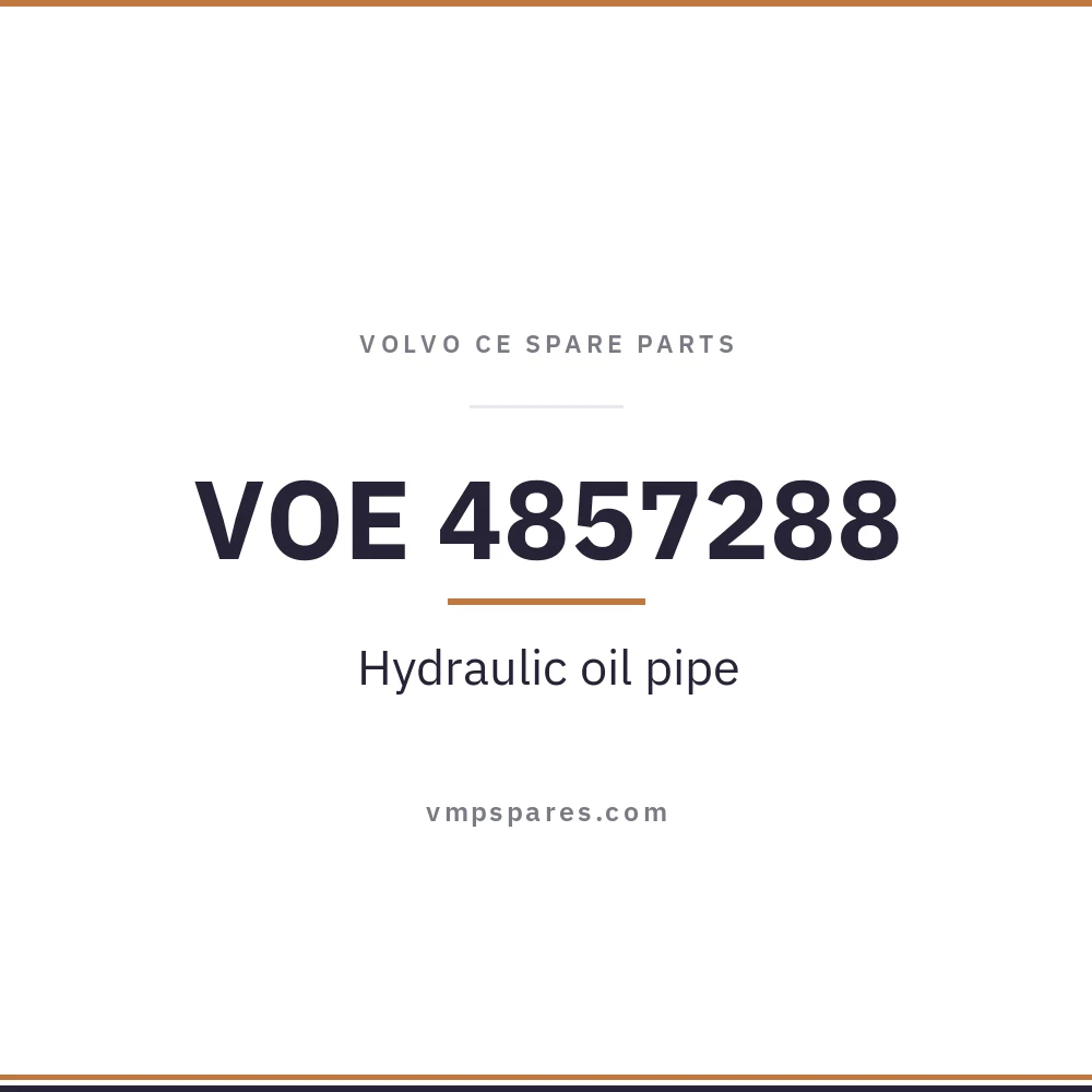 VOE 4857288 – Hydraulic oil pipe