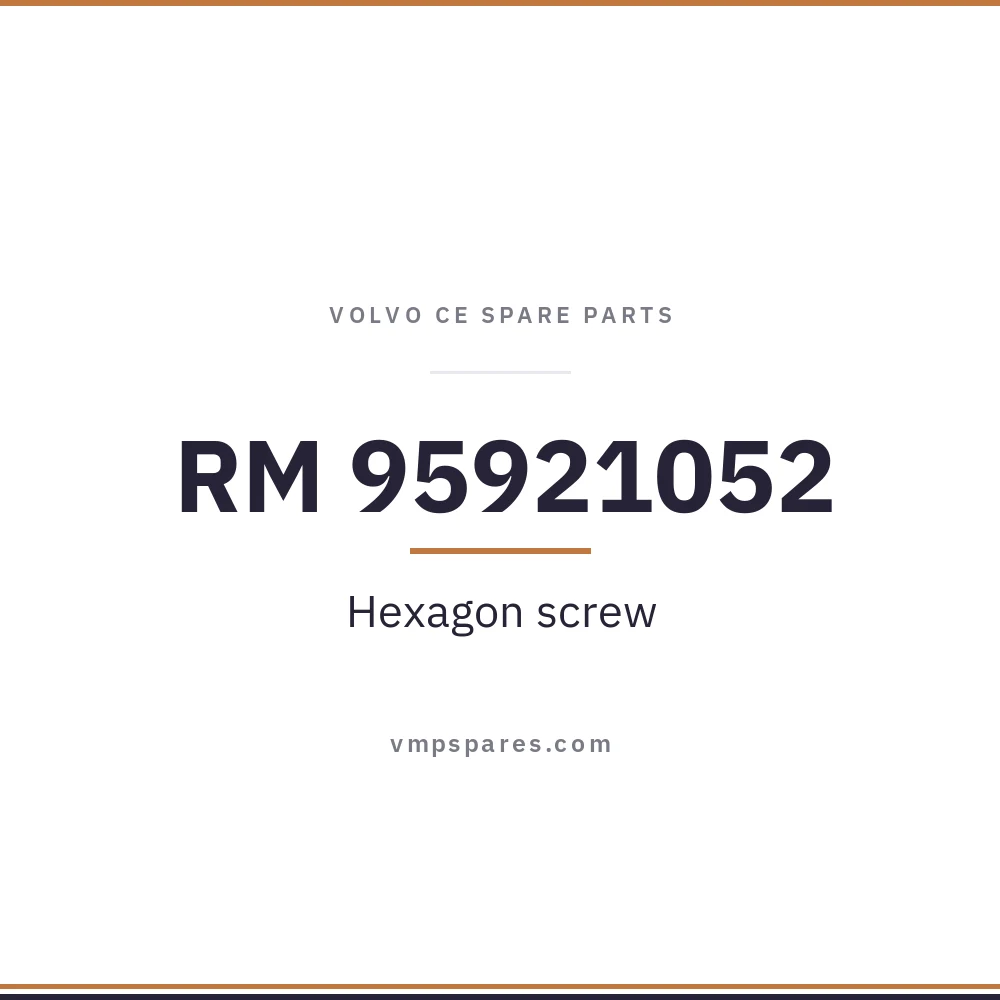 RM 95921052 – Hexagon screw