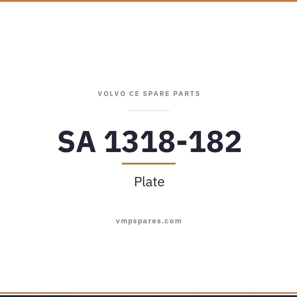 SA 1318-182 – Plate