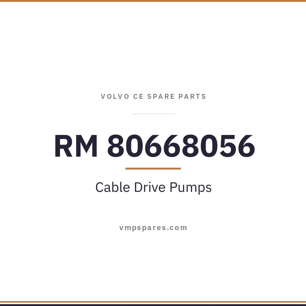 RM 80668056 – Cable Drive Pumps