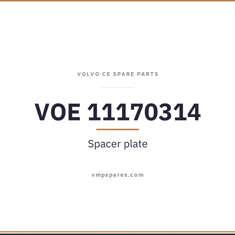 VOE 11170314 – Spacer plate