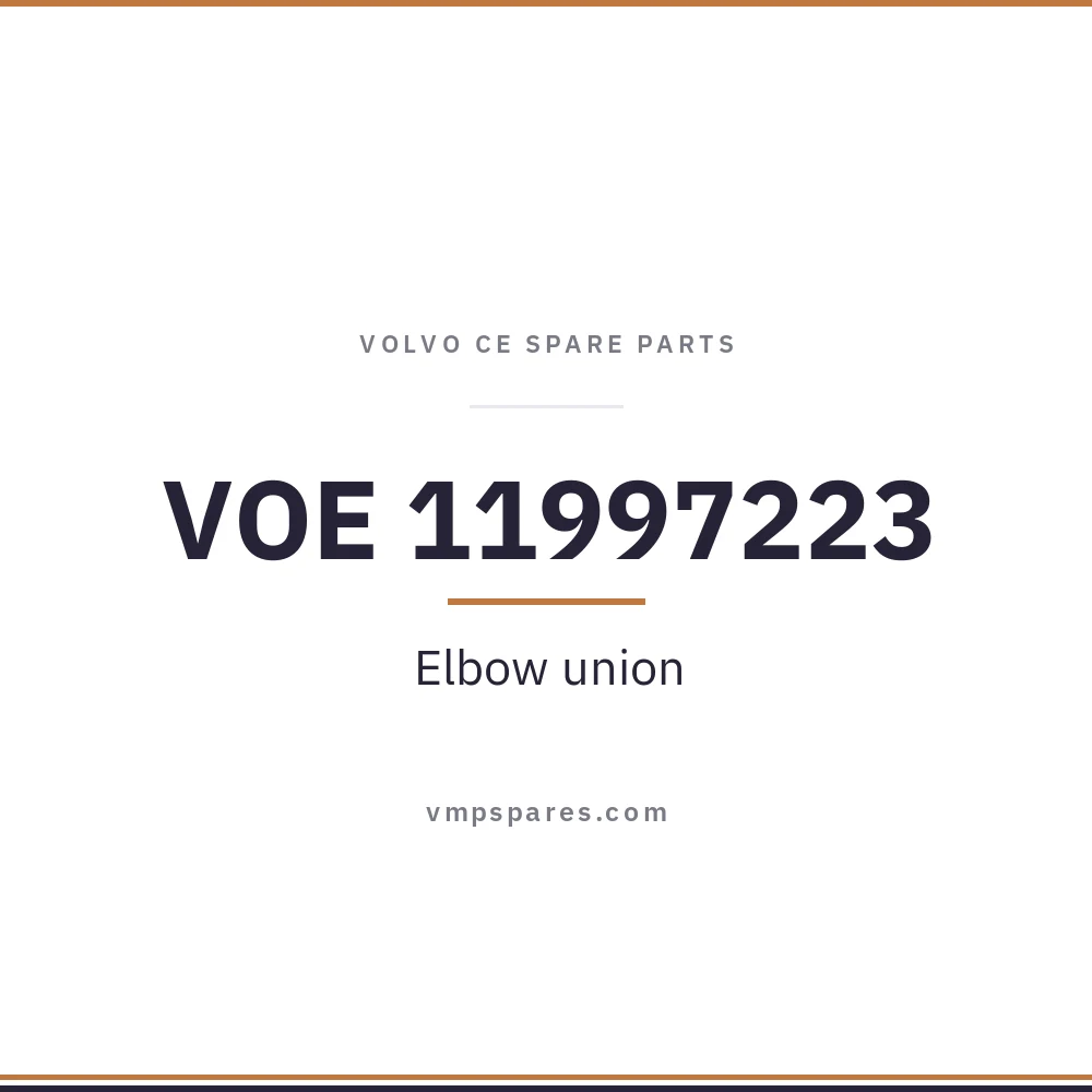 VOE 11997223 – Elbow union