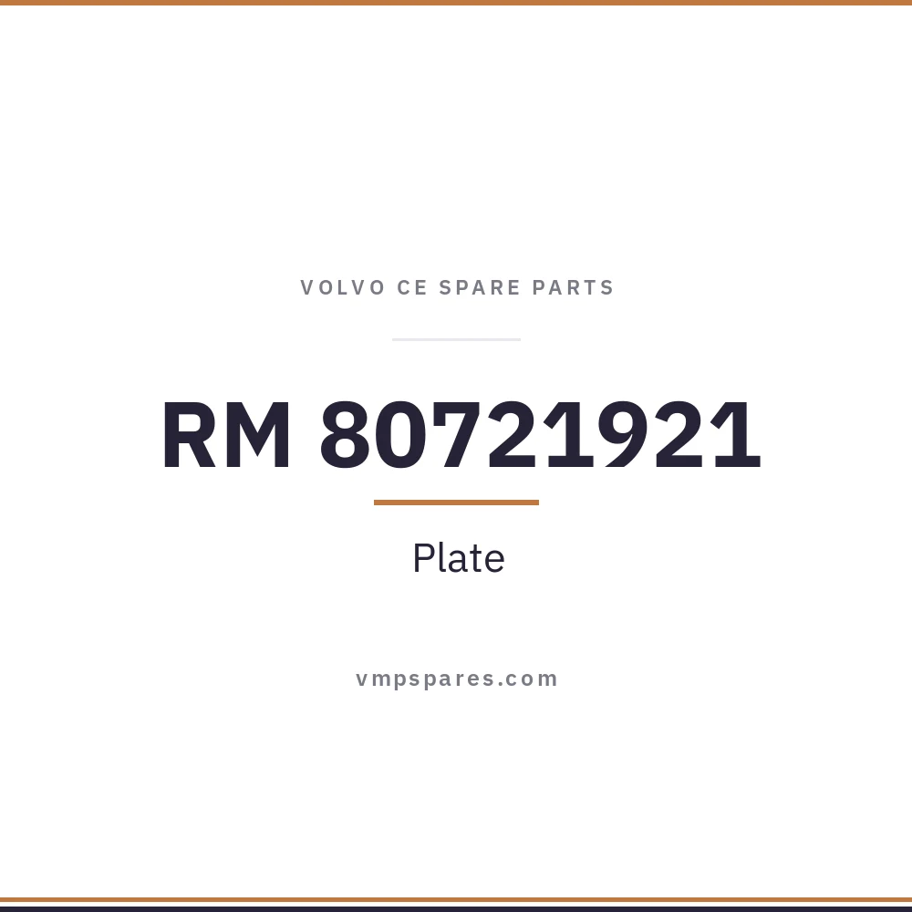 RM 80721921 – Plate