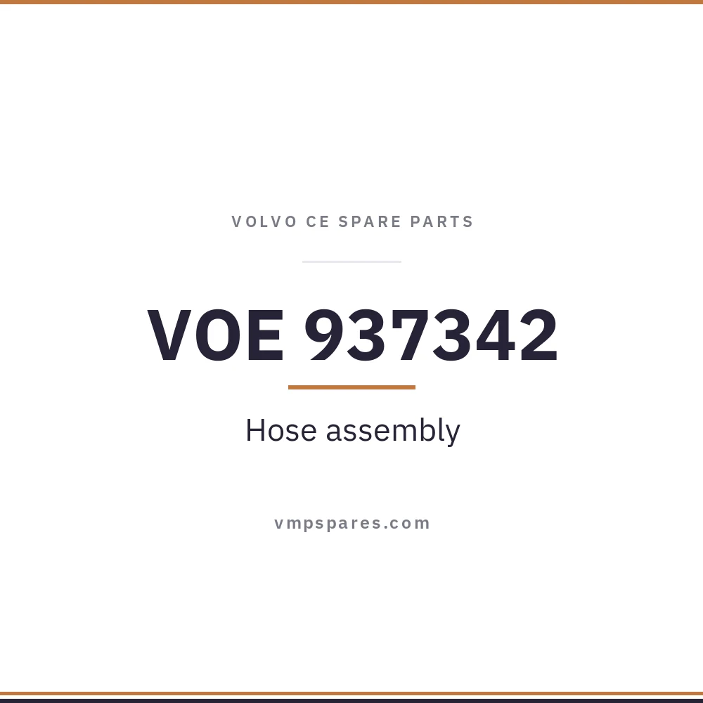 VOE 937342 – Hose assembly