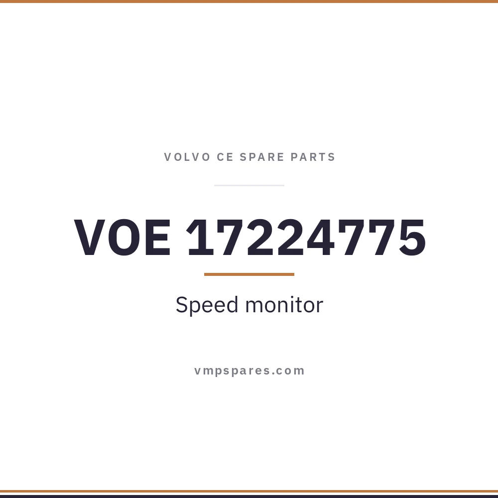 VOE 17224775 – Speed monitor