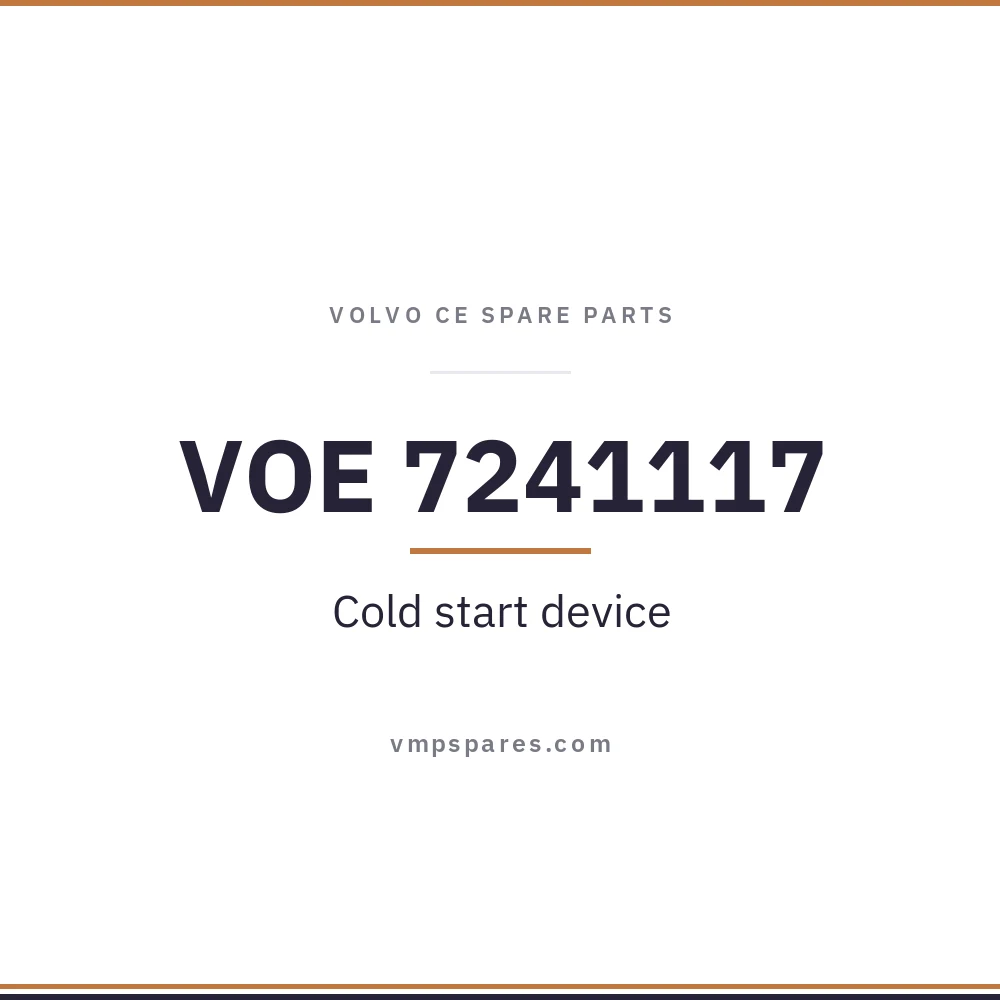 VOE 7241117 – Cold start device
