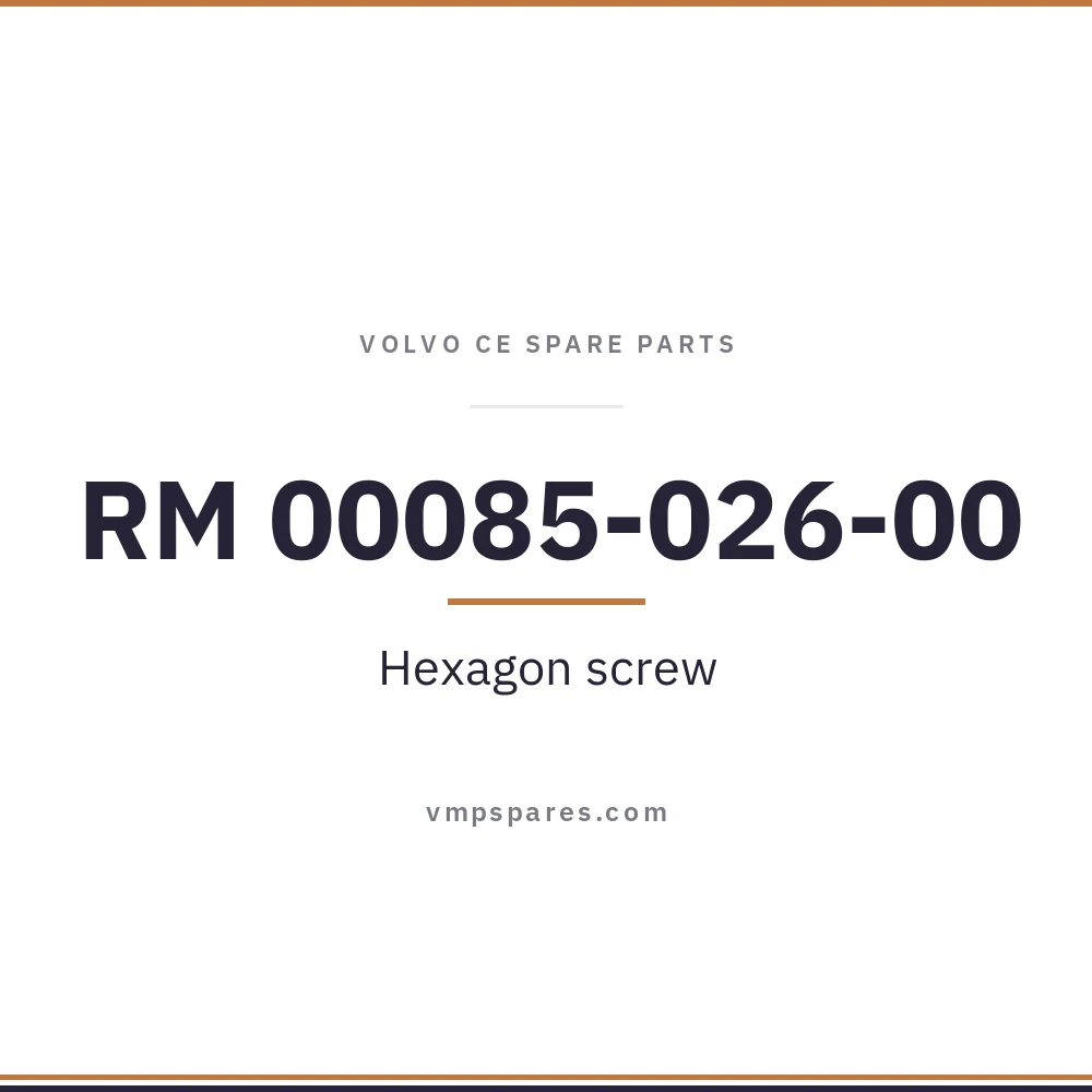 RM 00085-026-00 – Hexagon screw