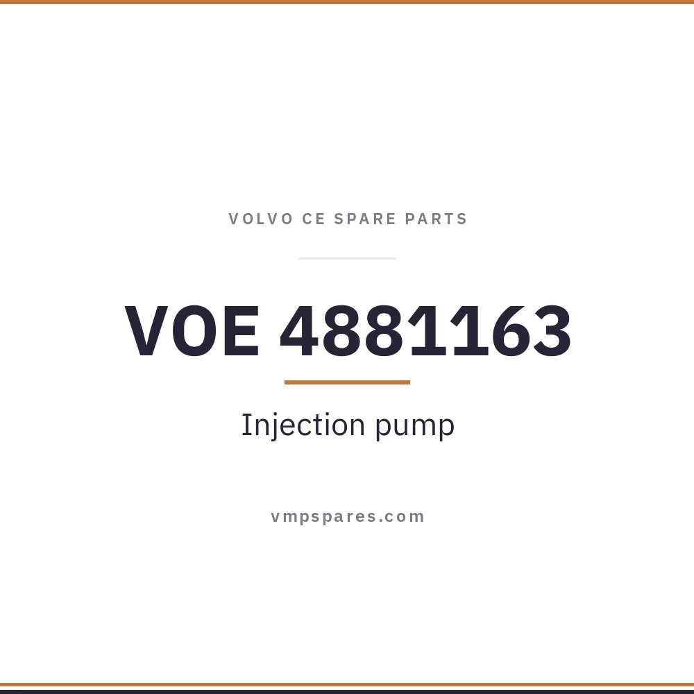 VOE 4881163 – Injection pump