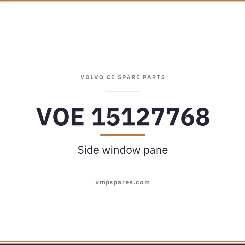 VOE 15127768 – Side window pane