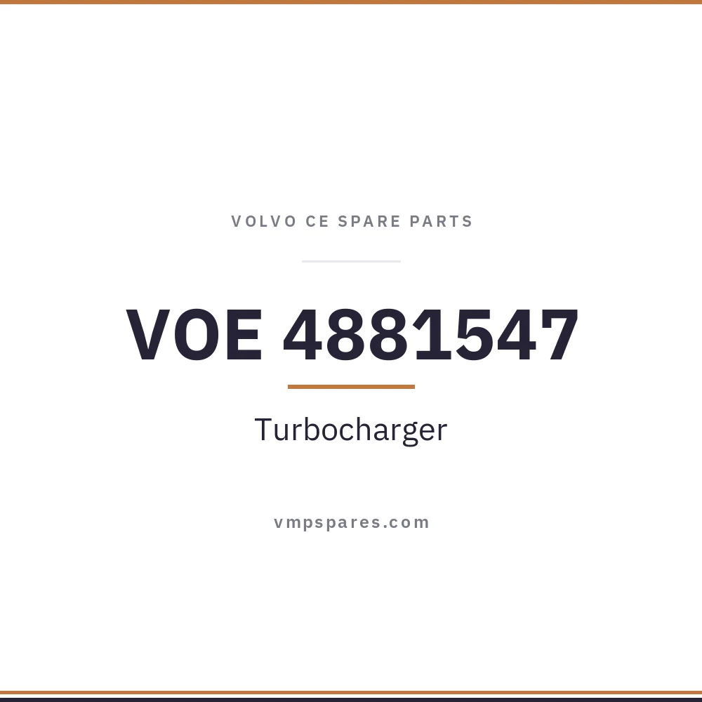 VOE 4881547 – Turbocharger
